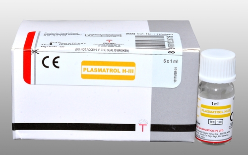 Plasmatrol H - III - Abnormal control plasma for calibration and quality control for use with PT, APTT, TT and Fibrinogen assays