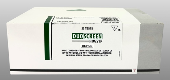Duoscreen HIV/SYP - Rapid immunochromatography test for HIV and Syphilis