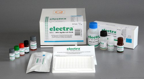 Electra HIV Ag/Ab 4.0 - Fourth generation Chemiluminensence assay for the detection of antigens & antibodies to HIV 1&2 virus in human serum or plasma