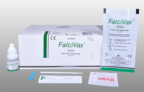 FalciVax (with alcohol swabs and blood lancet) - Rapid Test for Malaria Pv/Pf