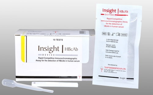 Insight HBcAb - Rapid Competitive Immunochromatographic Assay for the detection of HBcAb in human serum   