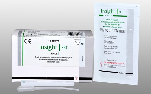 Insight KET - Rapid Competitive Immunochromatographic Assay for the detection of Ketamine in urine