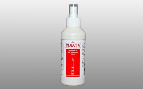 Injecta - Bactericidal, Fungicidal and Virucidal general purpose Antiseptic solution for safe phlebotomy
